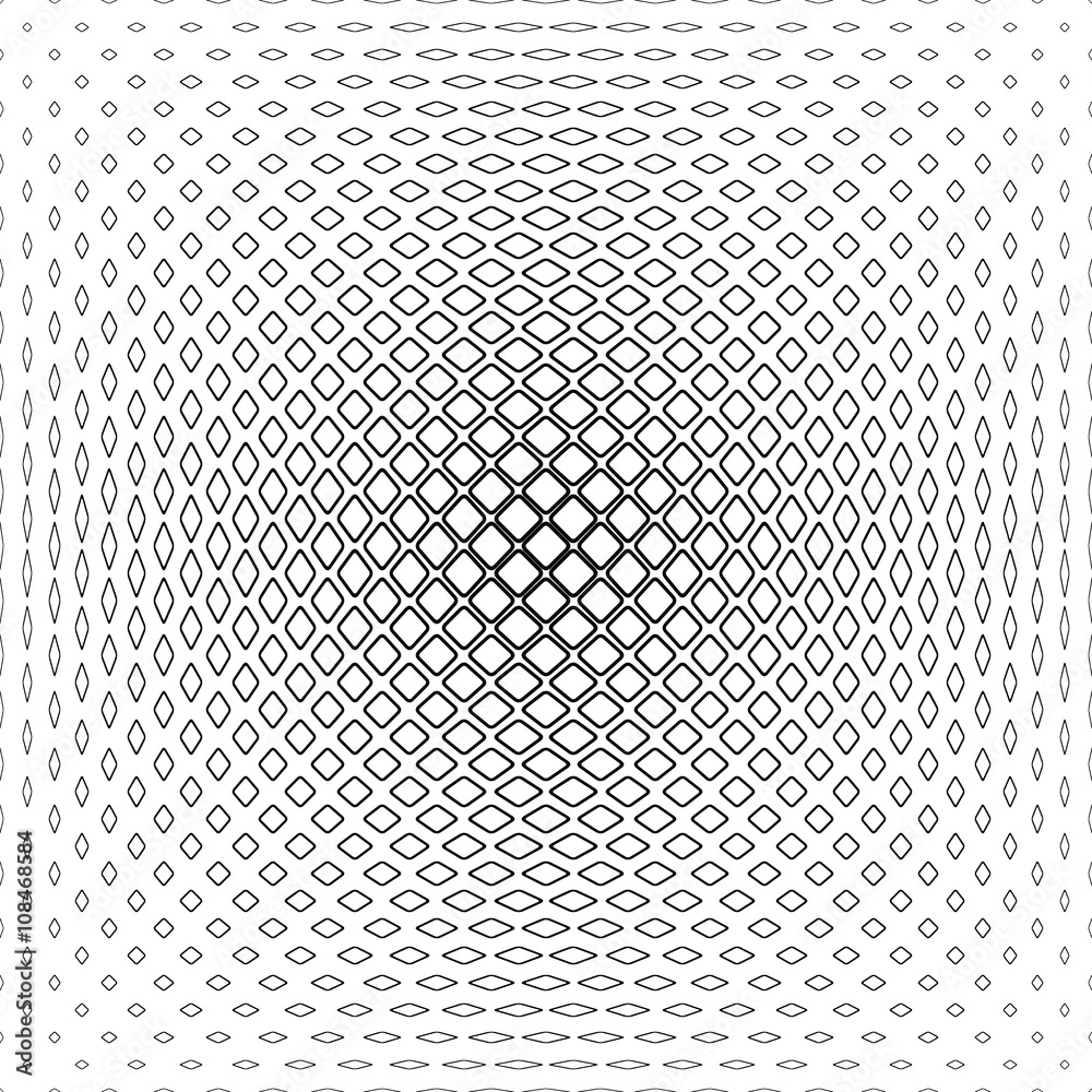 Black and white rounded square pattern Black and white rounded square pattern