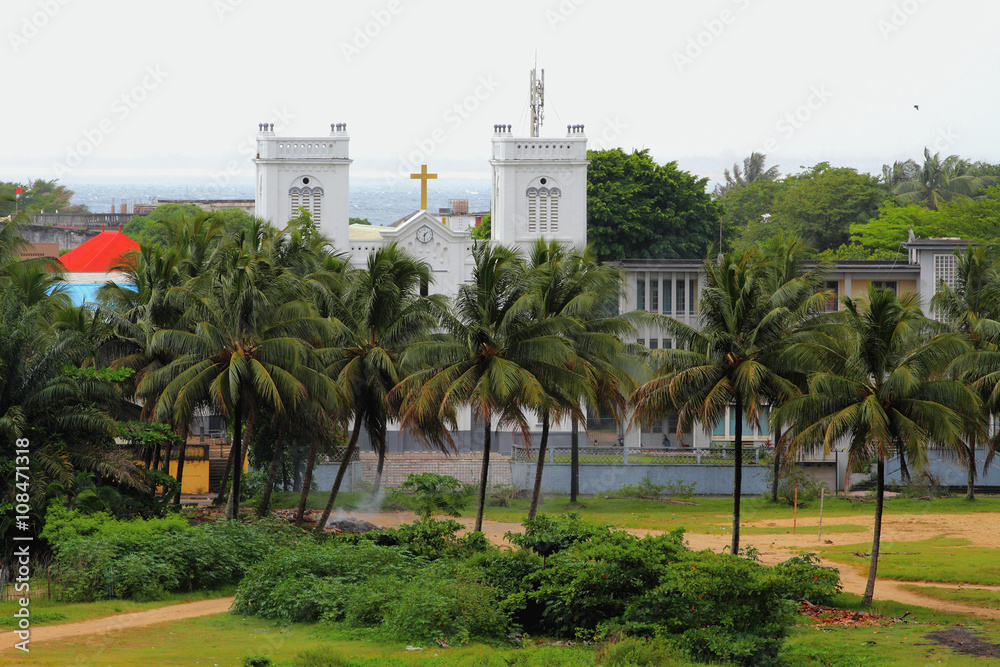 School St. Churches (Ecole St Church). Toamasina, Madagascar Stock