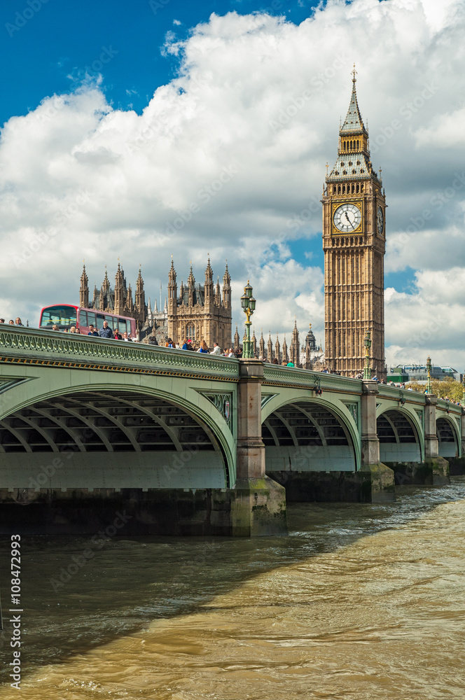 Big Ben and the Houses of Parliament in London, UK