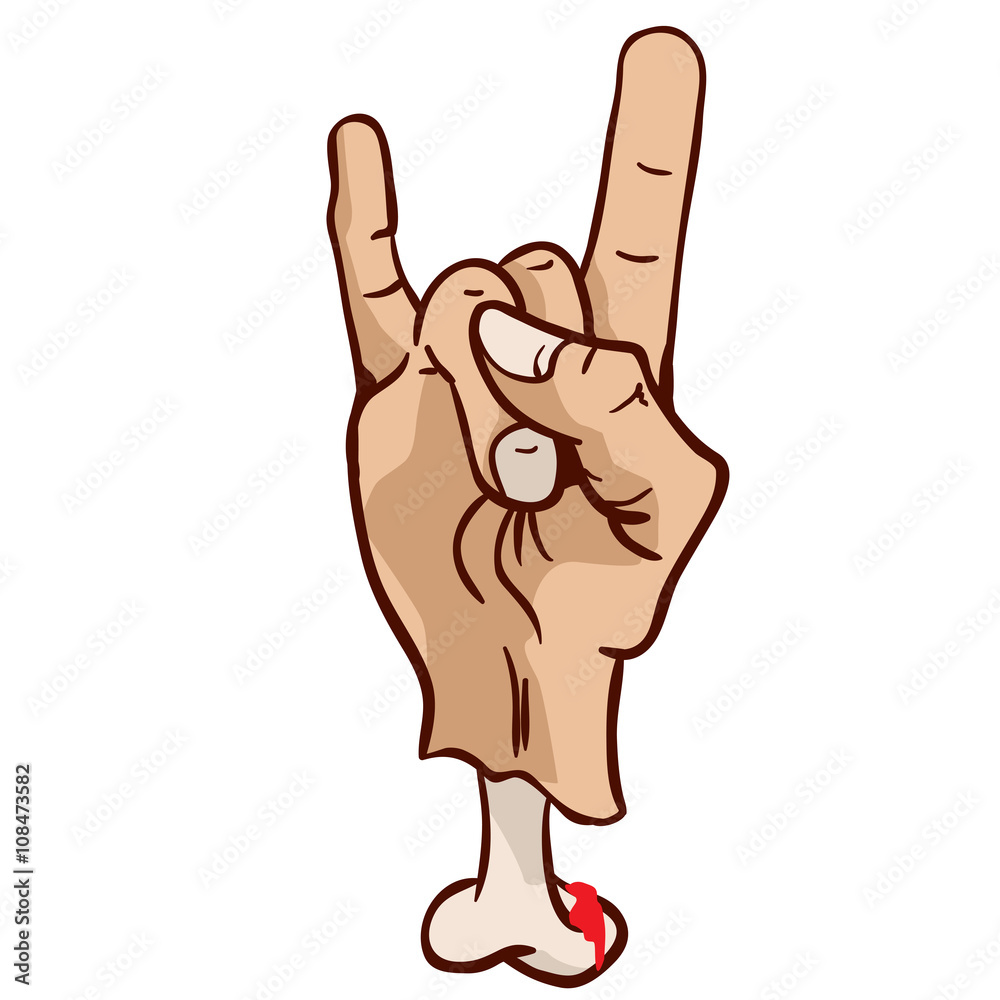 Horns hand sign online