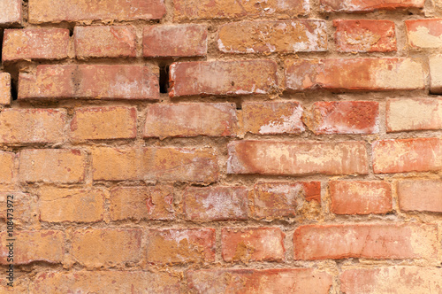 .background of old brick wall