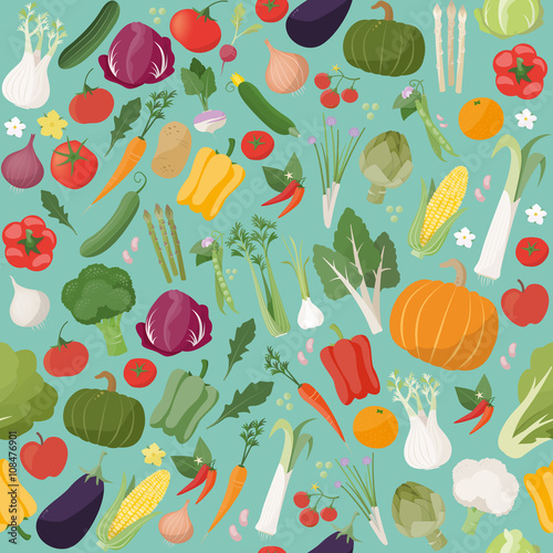 Fresh vegetables pattern