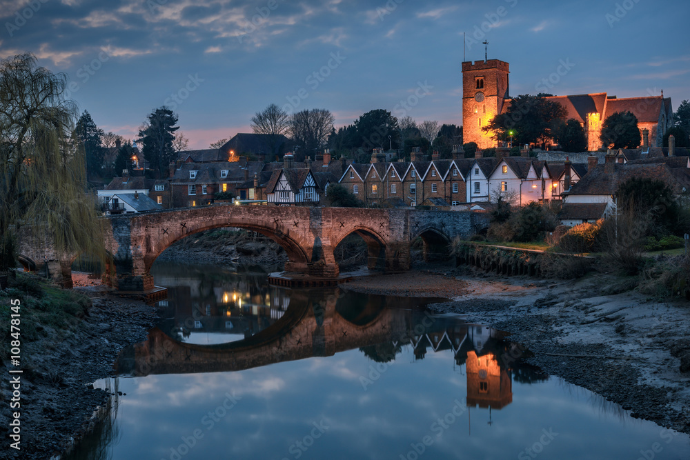 English countryside at night