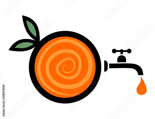 imaginative orange juice symbol