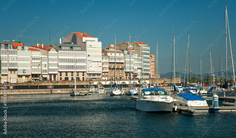 Harbor of La Coruna, Spain