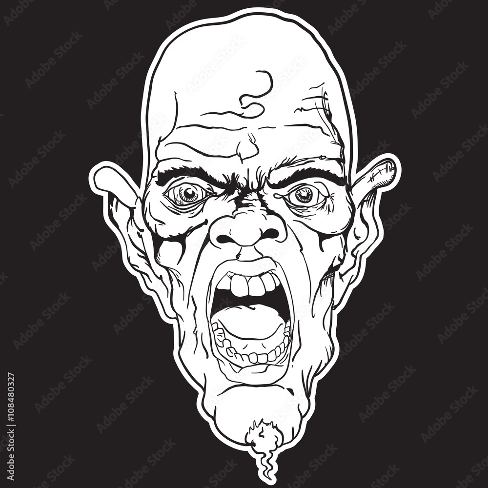 Fototapeta premium screaming face