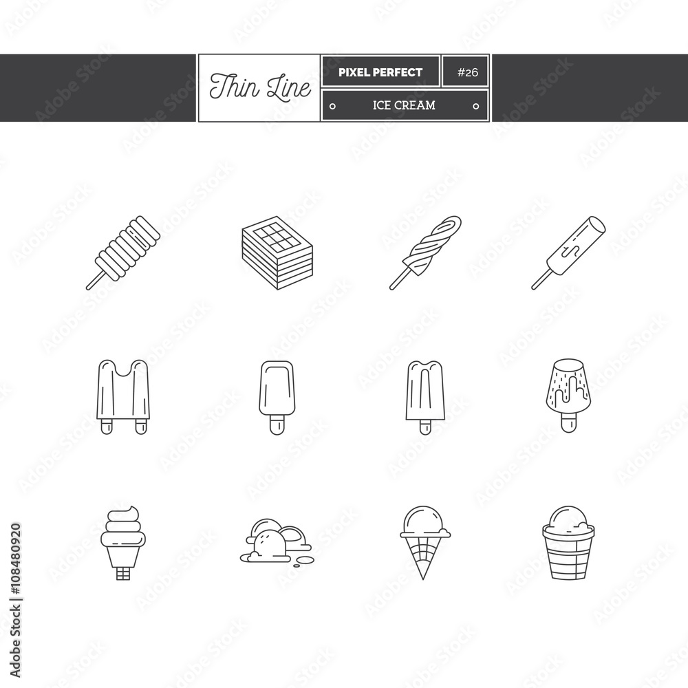 Thin line icon set of vacation summer travel, summer holiday, ob Thin line icon set of vacation summer travel, summer holiday, ob