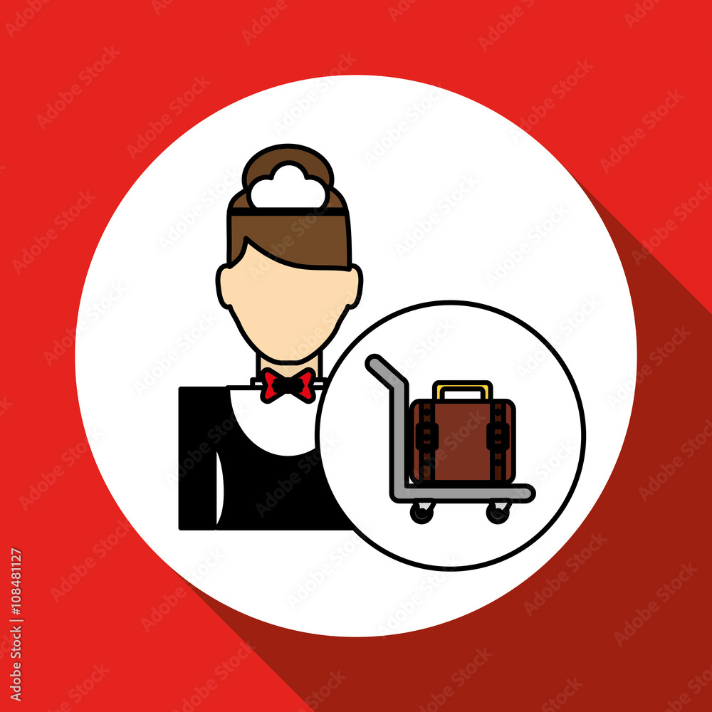 Hotel vector illustration , vector icon