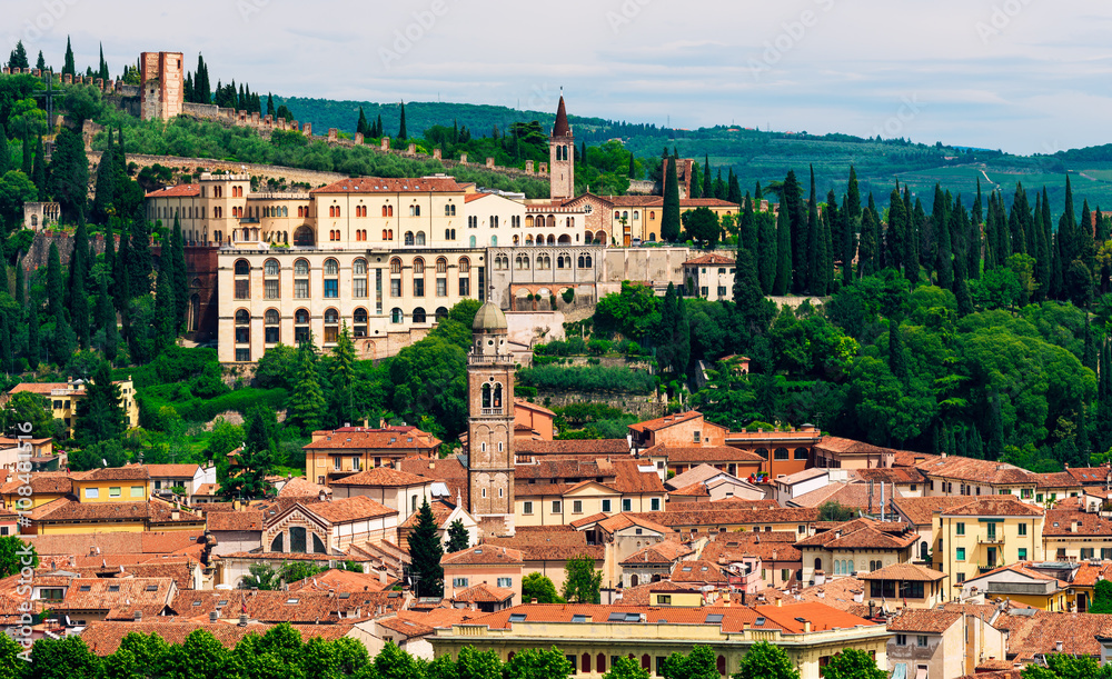 Aerial view of Verona. Italy