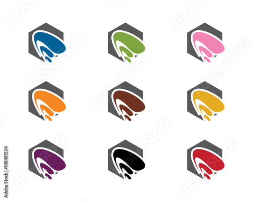 Abstract Hexagon Logo