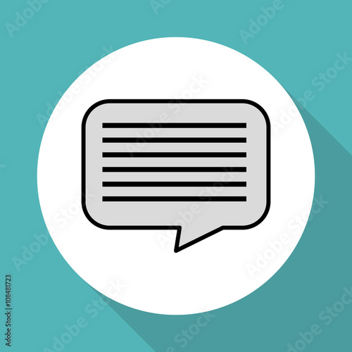 Message vector illustration , vector icon