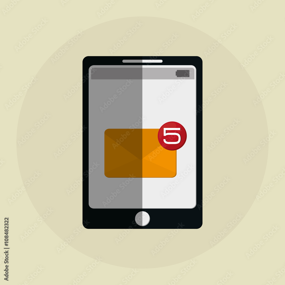 SMS graphic and smartphone design , vector illustration SMS graphic and smartphone design , vector illustration