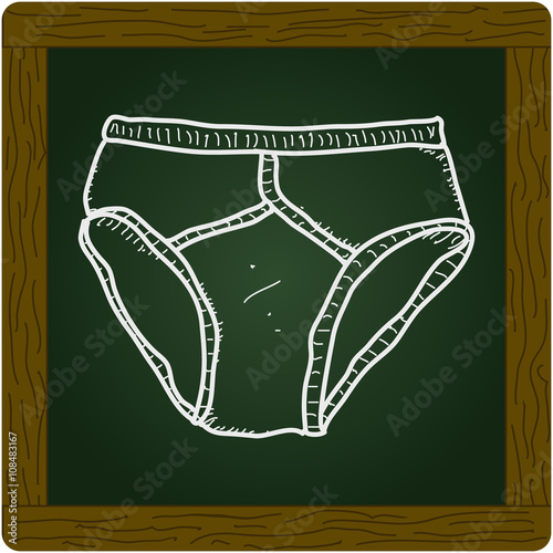 Simple doodle of a pair of pants