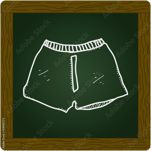 Simple doodle of a pair of boxer shorts