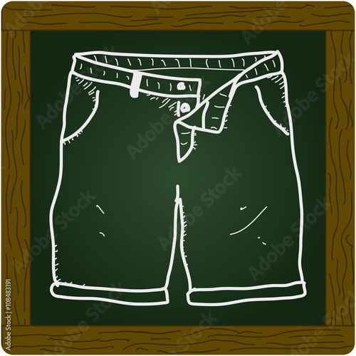 Simple doodle of a pair of shorts