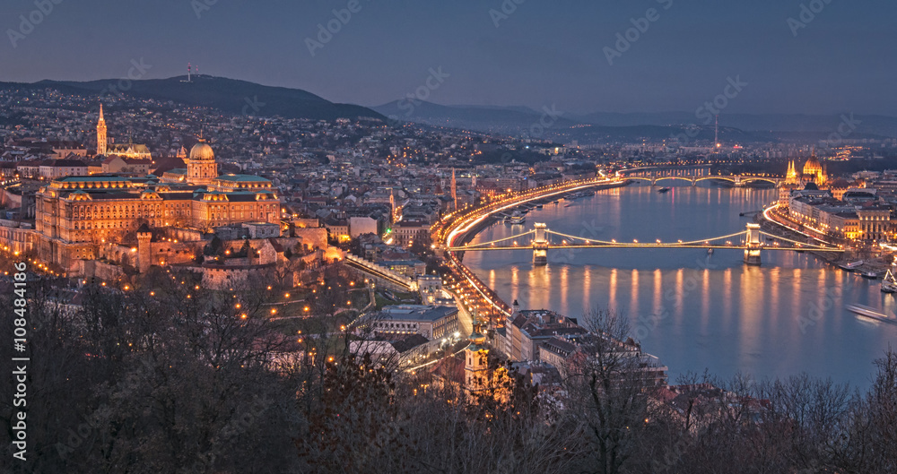 Obraz premium Budapest at night