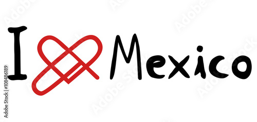 Mexico love icon