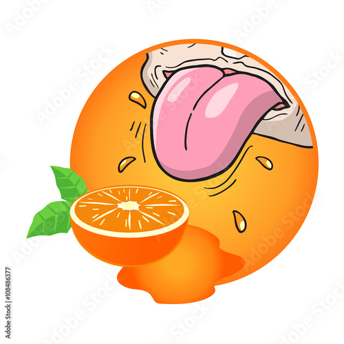 orange juice illustration