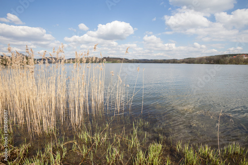 wiesensee reservoir westerwald germany photo