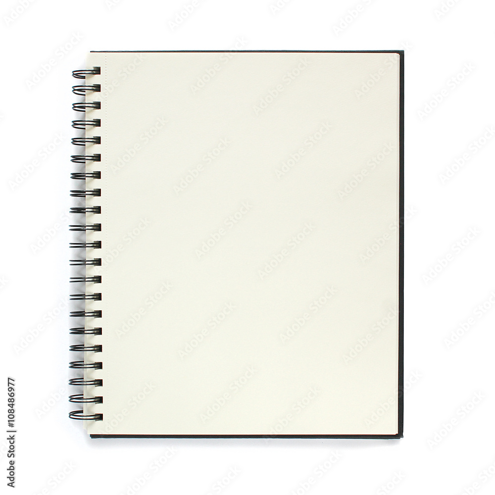 Note book isolated on white background. Note book isolated on white background.