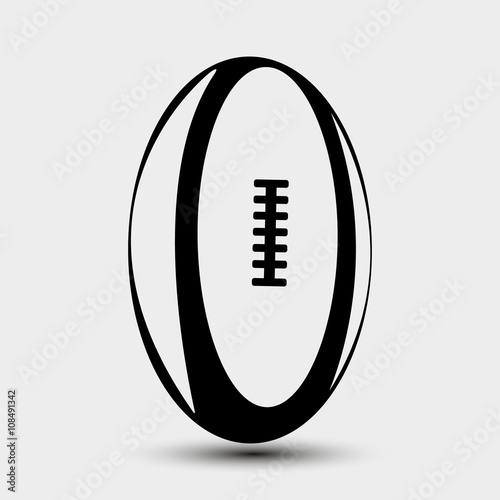 Vector illustration of rugby ball