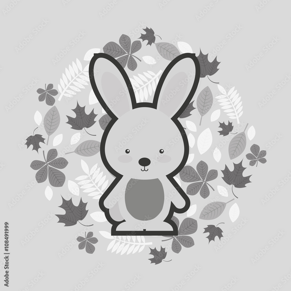Obraz premium animals fall design