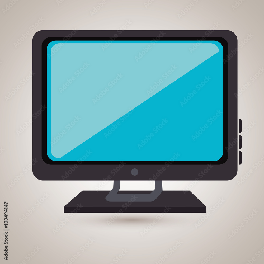 Fototapeta premium tv retro design 