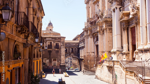 Fotografie, Obraz Via dei Crociferi, Catania