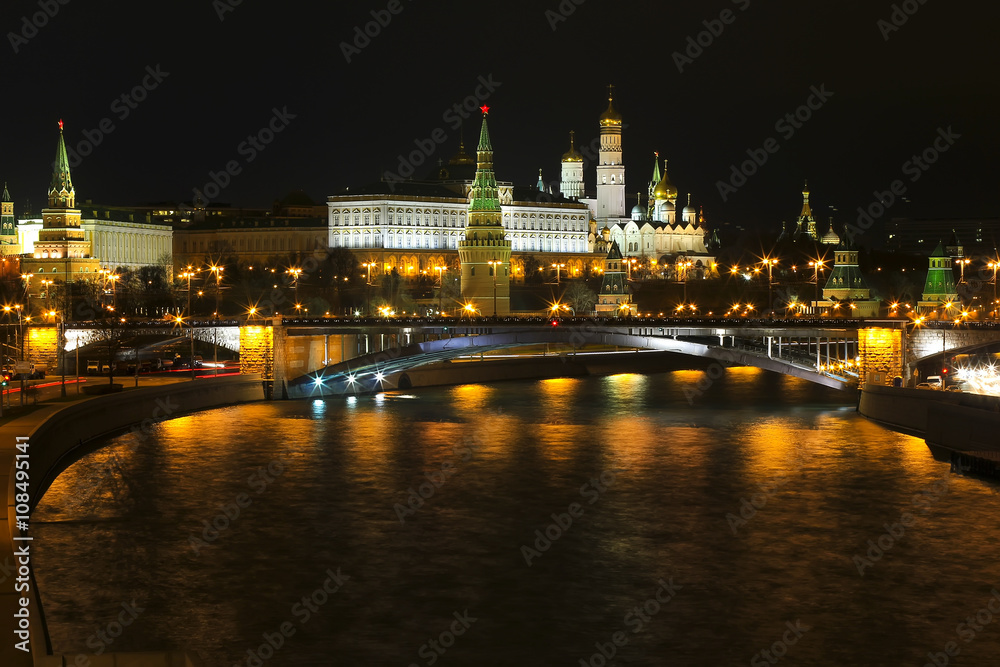 The evening Kremlin in Russia