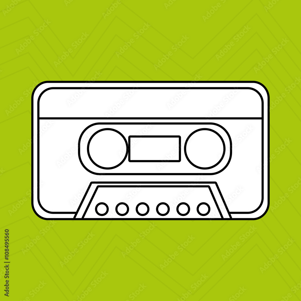 Obraz premium cassette tape design