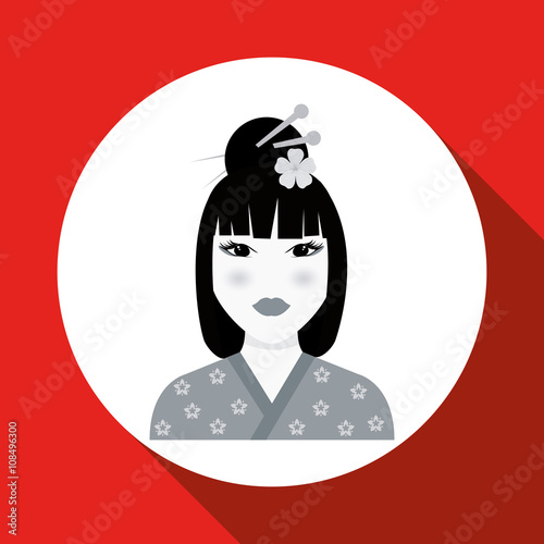 chinese culture design over white background, vector illustration