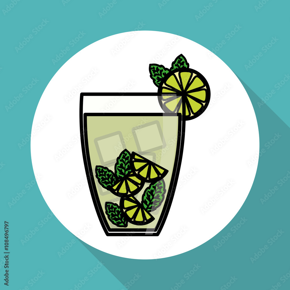 cocktail design over white background, vector illustration cocktail design over white background, vector illustration