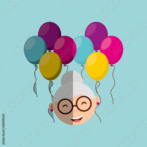 happy grandparents  design 