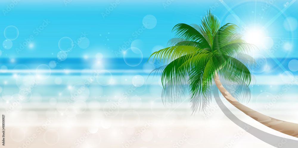 Fototapeta premium 海 夏 風景 背景
