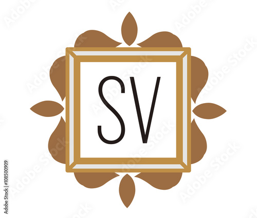 SV Initial Logo for your startup venture