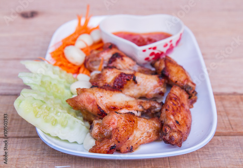 Fried chicken with fish sauce