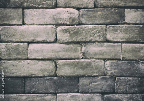 Brick wall texture or background - Vintage Filter