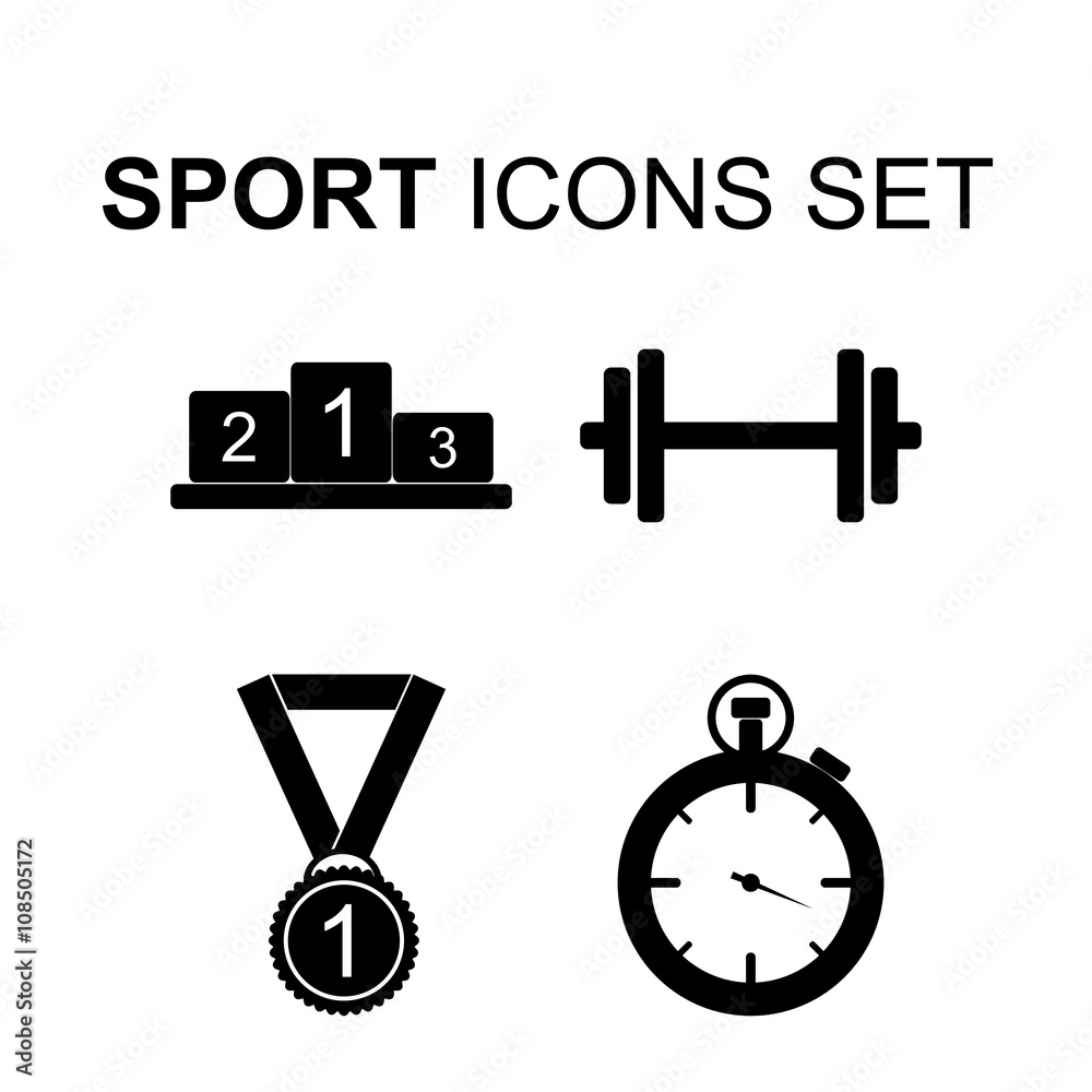 Sport icons set. Vector illustration Sport icons set. Vector illustration