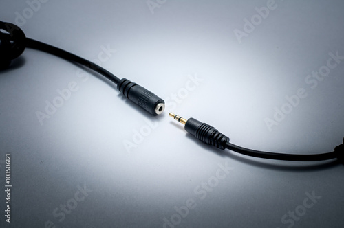 Male and female jack connectors with wires