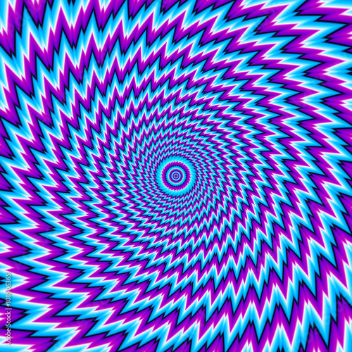 Abstract blue background (optical expansion illusion)
