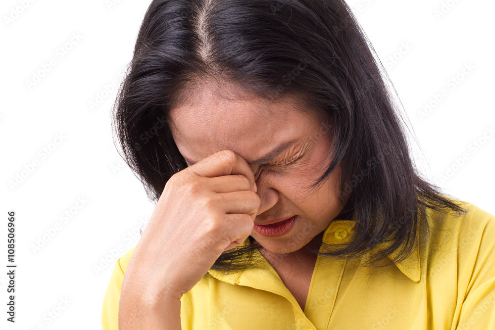 frustrated woman suffering from headache or stress frustrated woman suffering from headache or stress