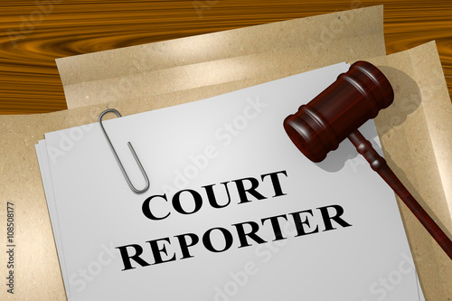 Court Reporter legal concept photo