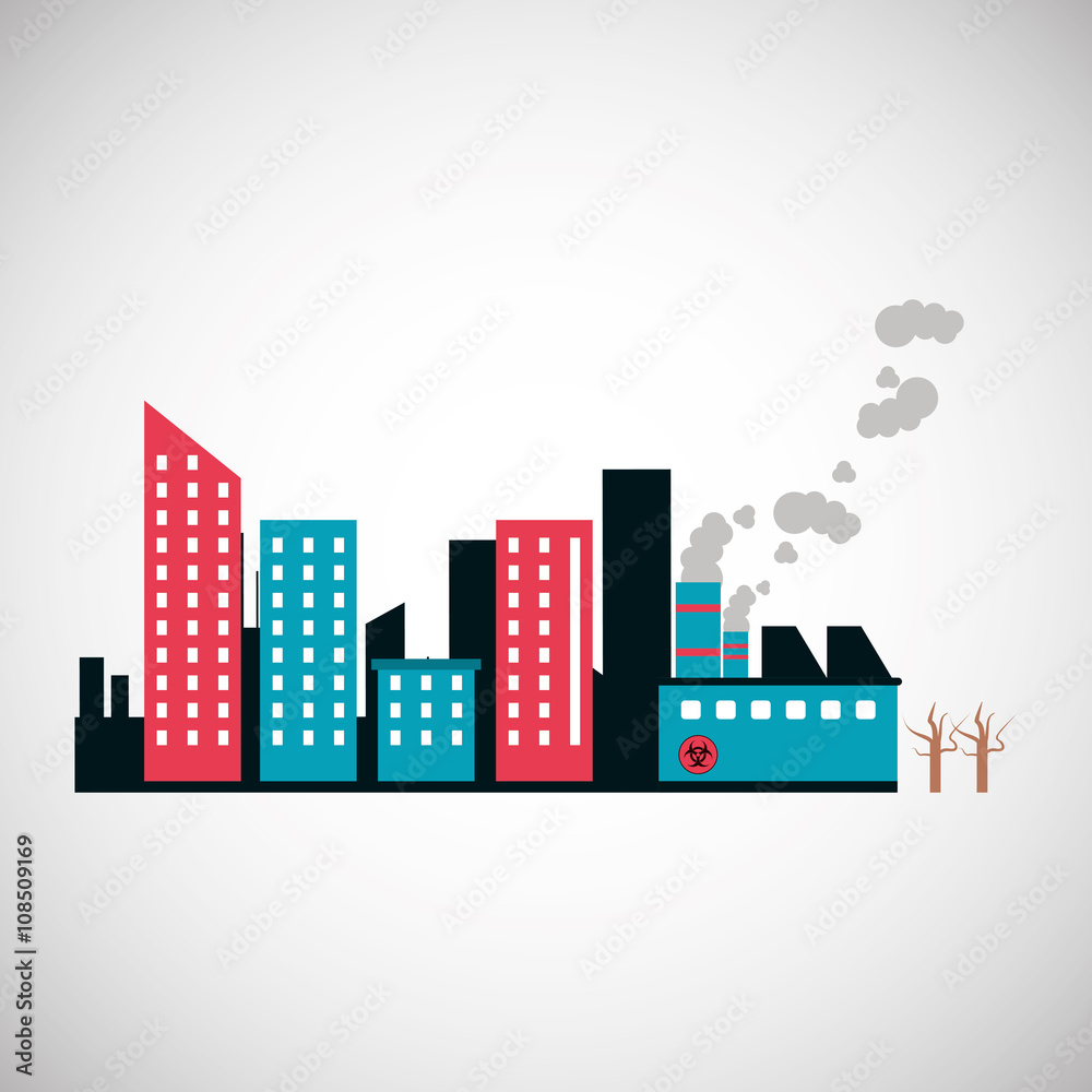 Graphic design of pollution