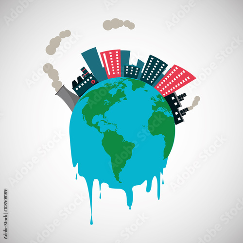 Graphic design of pollution