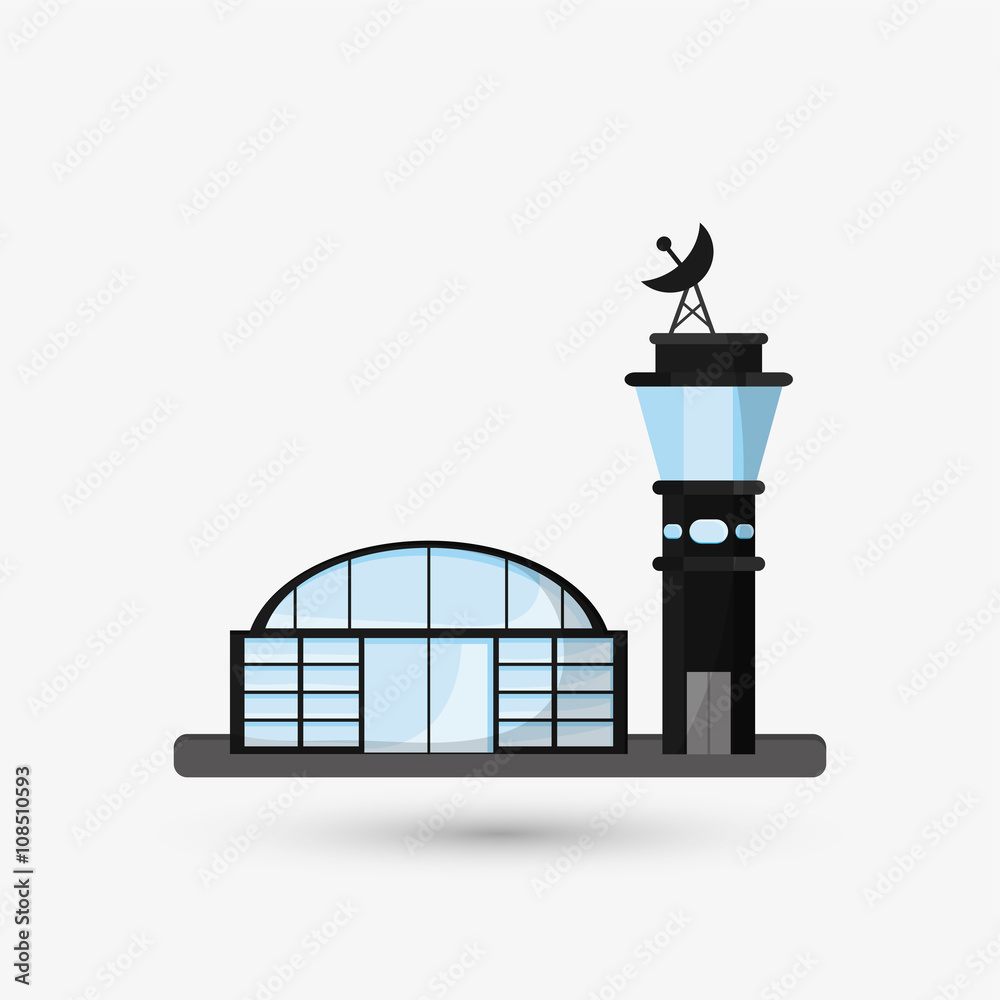 Airport illustration design, editable vector Airport illustration design, editable vector