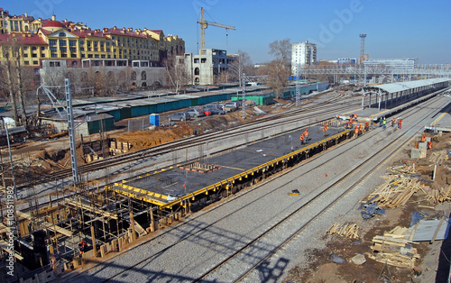 Строительство инфраструктуры новой железнодорожной станции 