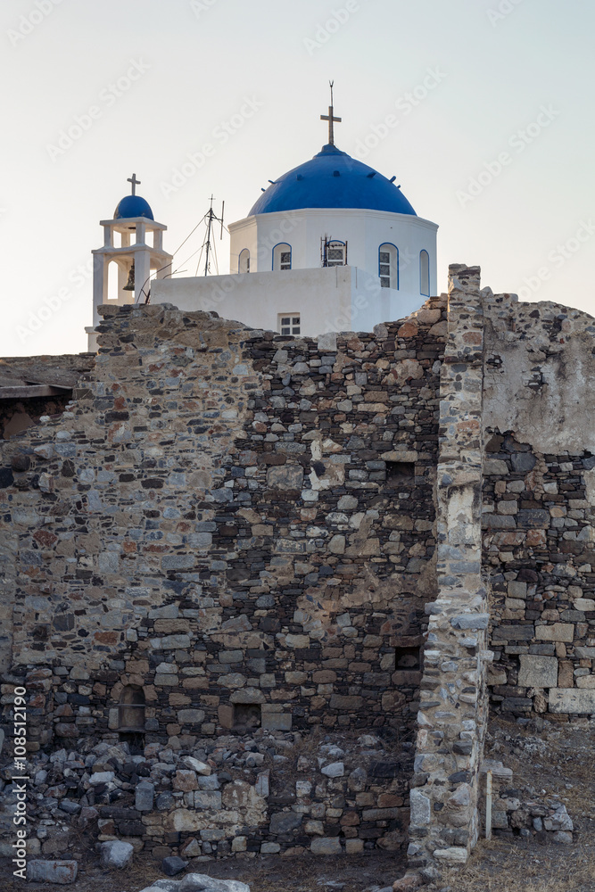 Orthodox church in Astypalea castle, Greece