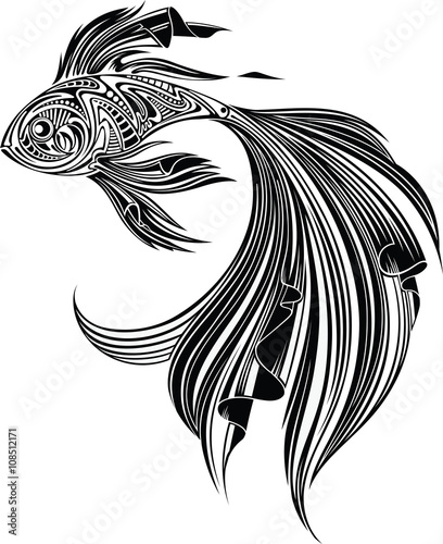 Fish, monochrome I