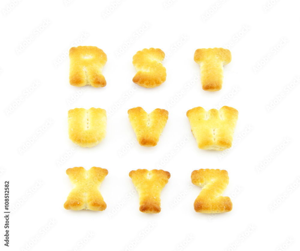 English alphabet R-Z