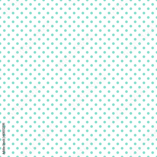 white & aqua polka dot pattern, seamless texture background